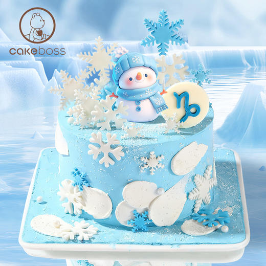 摩羯座“冰雪大世界” 水果奶油蛋糕 商品图0