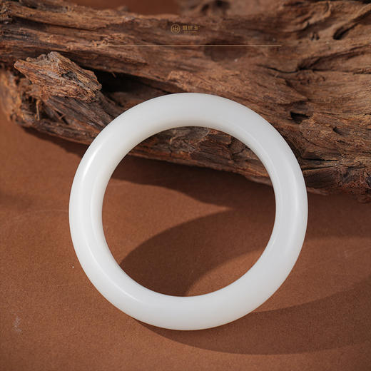 【芙蓉脂】羊脂白玉手镯（56.0）mm 商品图0