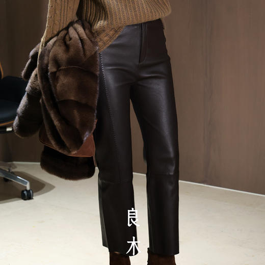 【预售7天】良木礼拱针羊皮裤（Q259201） 商品图3