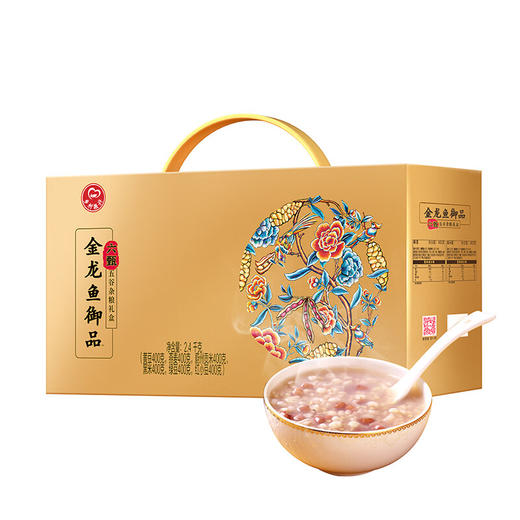 ASZ 金龙鱼御品六甄五谷杂粮礼盒2.4KG（黄豆400克+燕麦400克+蔚州贡米400克+黑米400克+绿豆400克+红小豆400克） 商品图1