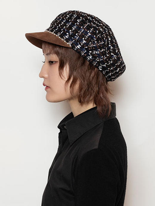 北京仓｜CA4LA-KATRINA-粗花呢 海军帽（海军蓝色）［日本设计师］ 商品图4