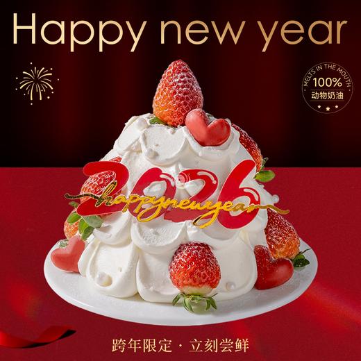 4英寸跨年元旦动物奶油分享蛋糕4选1 商品图0