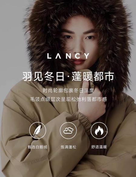 朗姿 【匈牙利白鹅绒】 大毛领短款派克羽绒服厚LCGD98OYC019 商品图1