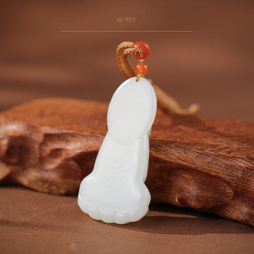 「年礼优选」【妙音】羊脂白玉观音挂件 商品图3