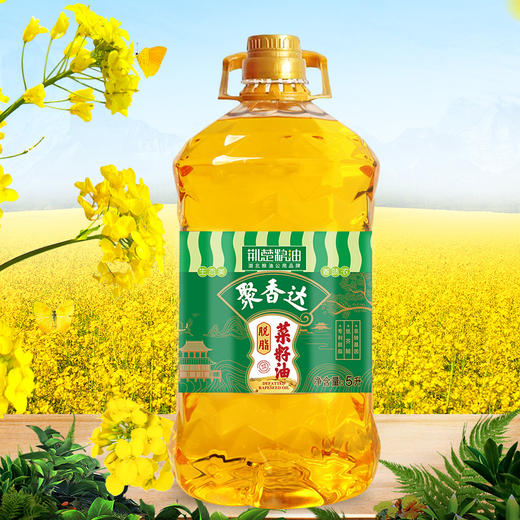 【严选】荆楚粮油 非转基因 湖北襄阳元大聚香达 食用油 物理压榨 一级脱脂菜籽油5L/桶（厂家直发） 商品图2
