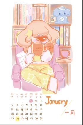 成都丨CandyMoon丨LULU《Memory》系列 2026明信片日历套装（配夹子底座）