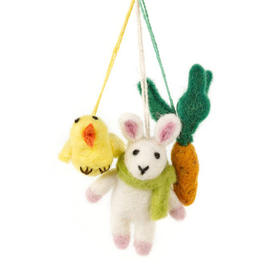 北京仓｜Felt So Good-Easter Trio-春日出发小分队 羊毛毡 挂件（3件套）［英国设计师］