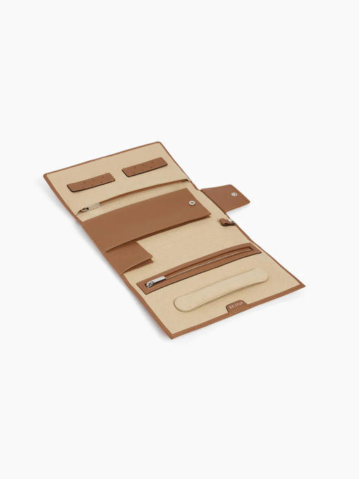 北京仓｜LE TANNEUR-Soft travel box-自然棕 旅行 珠宝袋［法国设计师］ 商品图3