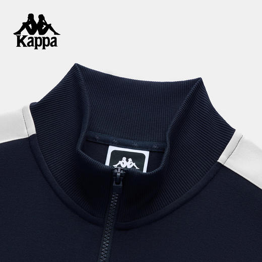 Kappa 男士新款运动风立领拉链夹克外套休闲针织开衫女K0G12WK20 商品图2
