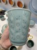 清新中式陶瓷咖啡杯绿色浮雕马上有钱纹装饰家用杯子新年礼物本土斋奔马纹青瓷可乐杯 商品缩略图6