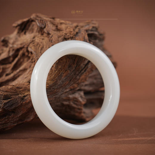 【白苏】羊脂白玉手镯（53.7）mm 商品图3