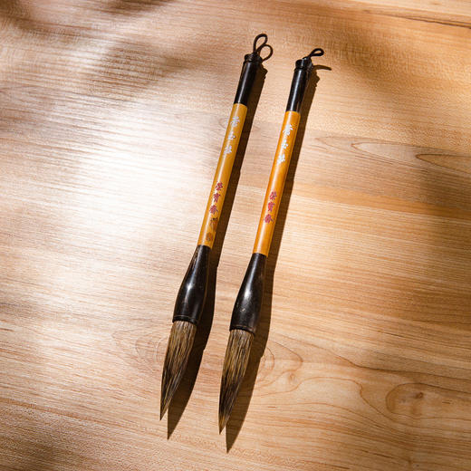 90年代荣宝斋精制“石獾斗笔套装”（一套两支） 商品图3