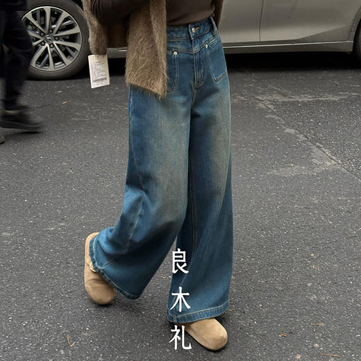 【特价不退换】【预售7天/加绒】良木礼两个兜牛仔裤（常规版）(3902) 商品图0