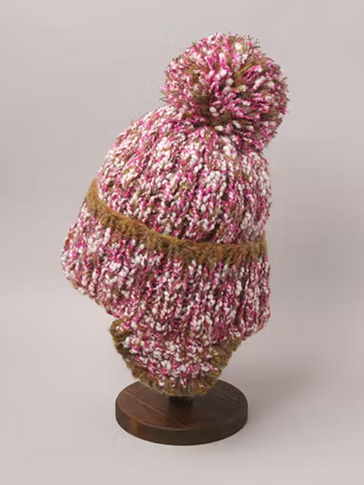 北京仓｜CA4LA-STRAWBERRY TREE 6-绒球球 毛线帽（粉色）［日本设计师］ 商品图3