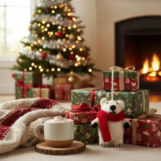 北京仓｜Felt So Good-Pedro Polar Bear-红围巾北极熊 佩德罗 羊毛毡 挂件［英国设计师］ 商品图8