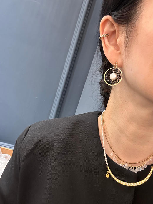 SpoiledBrat Jewelry镀银铁矿石耳骨夹 商品图7