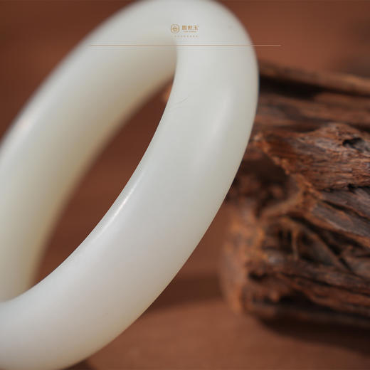 【芙兮】羊脂白玉手镯（56.9）mm 商品图4