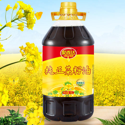 【严选】荆楚好粮油 非转基因 湖北襄阳元大 聚香达食用油纯正菜籽油5L/桶（厂家直发） 商品图2