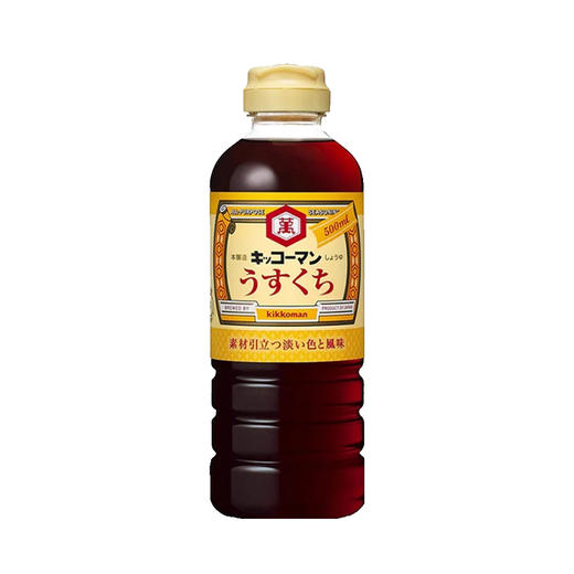 日本进口万字酱油(淡口味)500ml/瓶 商品图5