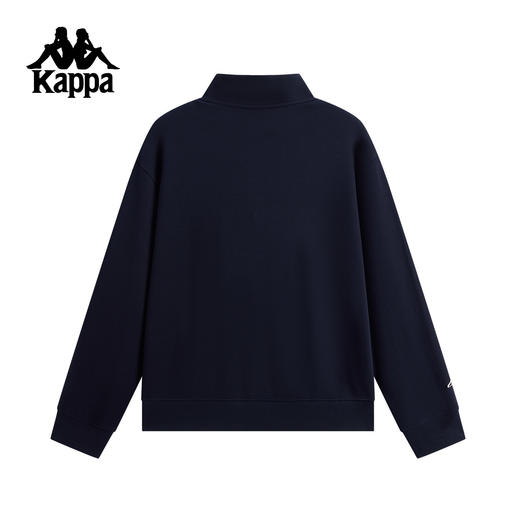 Kappa 运动卫衣男新款半拉链立领复古针织套头衫上衣女K0G12WT03 商品图1