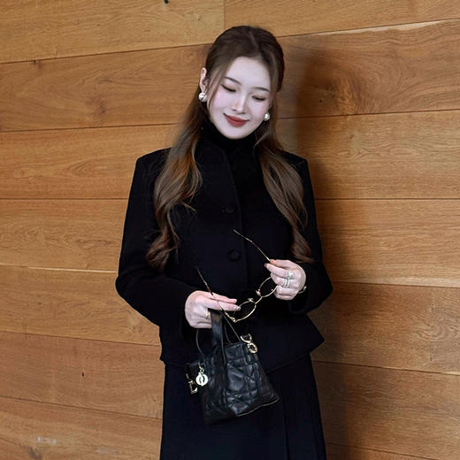 【特价不退换】【预售7天】良木礼羊毛双面呢短外套（腰带）（2762） 商品图3