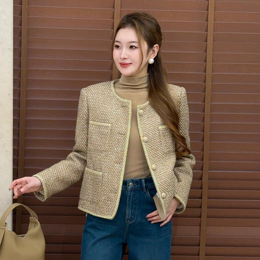 【特价不退换】【预售7天】良木礼小香鹅绒外套（2308） 商品图0