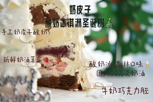 阳粉 奶皮子酸奶圣诞树 专属链接（酸奶冰淇淋奶油+巧克力胚+奶皮子酸奶+新鲜草莓） 商品图1