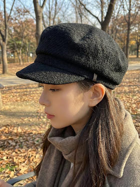 北京仓｜CA4LA-MARINES MIX2-粗花呢 海军帽（黑色）［日本设计师］