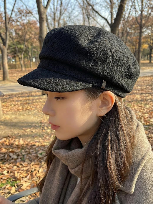 北京仓｜CA4LA-MARINES MIX2-粗花呢 海军帽（黑色）［日本设计师］ 商品图0