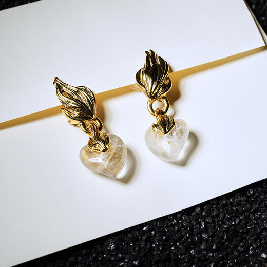 北京仓｜Goossens Paris-COEUR PRECIEUX-爱心 吊坠 耳夹［法国设计师］ 商品图2