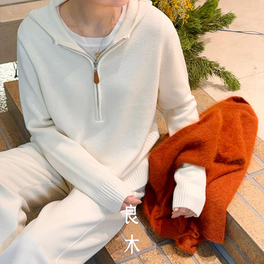 【特价不退换】【预售7天】良木礼连帽针织衫（2771F） 商品图3