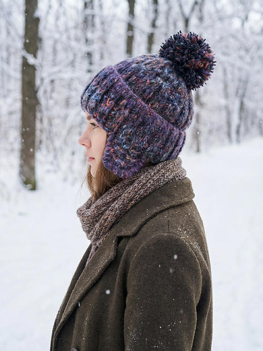 北京仓｜CA4LA-STRAWBERRY TREE 6-绒球球 毛线帽（海军蓝色）［日本设计师］ 商品图0