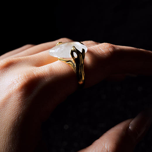 北京仓｜Goossens Paris-COEUR PRECIEUX CRISTAL NATUREL-爱心 戒指［法国设计师］ 商品图3