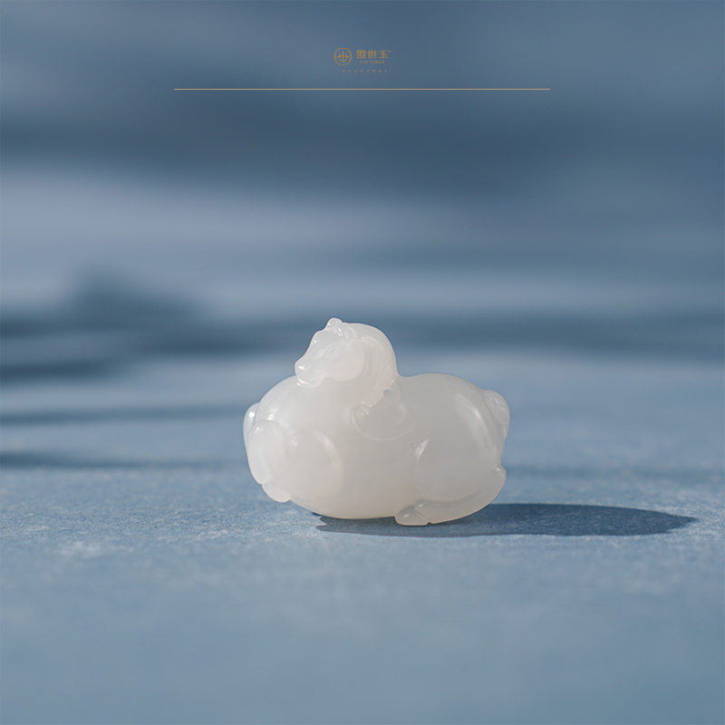 「年礼优选」【玄影】羊脂白玉马挂件