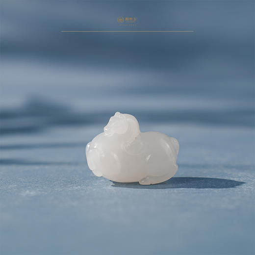 「年礼优选」【玄影】羊脂白玉马挂件 商品图0