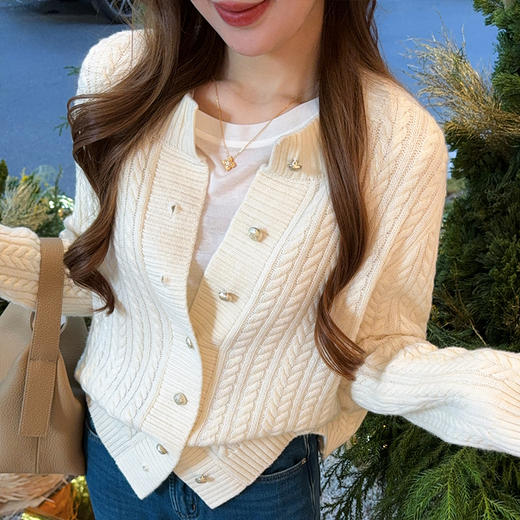 【特价不退换】【预售7天】良木礼羊毛开衫（1496F） 商品图1