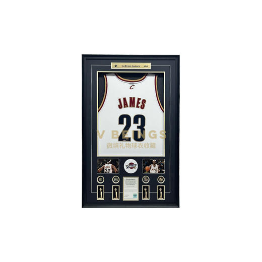 收藏系列 詹姆斯 骑士队23号白色 亲笔签名球衣  商品图0