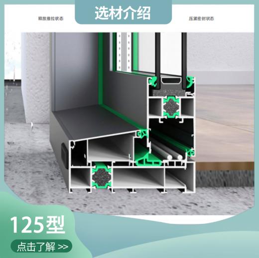 「125型侧压推拉门」产品介绍——仅做产品讲解 非购买链接【广州天瑞】 商品图0