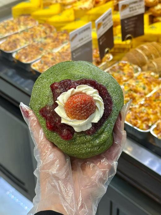圣诞爆浆抹茶草莓包 商品图1