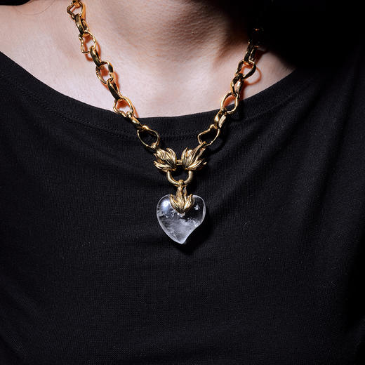 北京仓｜Goossens Paris-COEUR PRECIEUX-爱心 粗链条 项链［法国设计师］ 商品图0