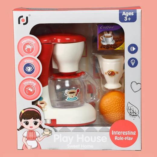 playhouse/玩具屋 咖啡机器仿真模拟玩具过家家游戏套装 益智开培养动手能力 商品图1