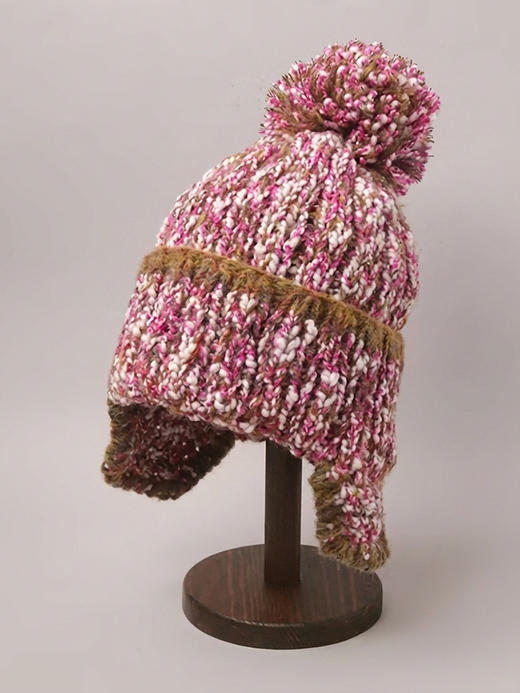 北京仓｜CA4LA-STRAWBERRY TREE 6-绒球球 毛线帽（粉色）［日本设计师］ 商品图1