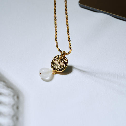 北京仓｜Goossens Paris-RENAISSANCE-湖水绿 水滴 吊坠 项链［法国设计师］ 商品图2