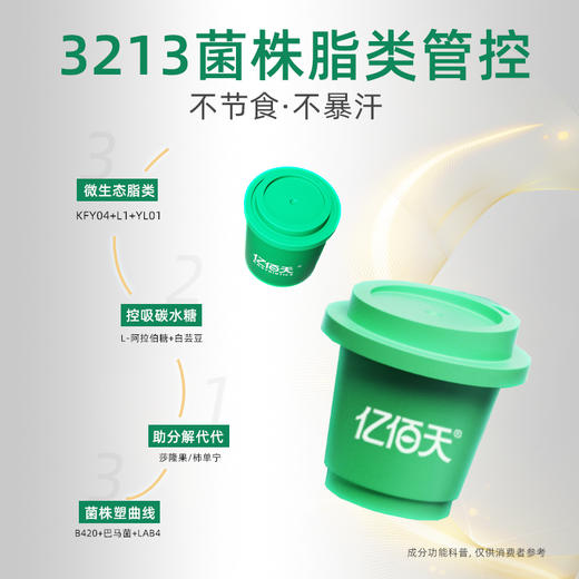 【纤塑款】亿佰天7000亿纤塑益生菌 身材管理菌 3g*7罐/盒 商品图3