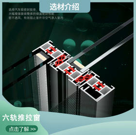 「六轨推拉窗」产品介绍——仅做产品讲解 非购买链接【广州天瑞】