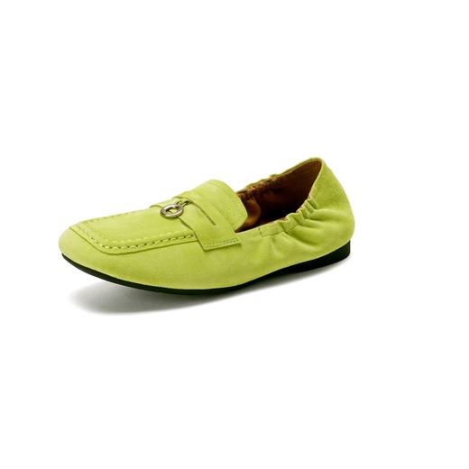 【羊皮绒面】西村名物2026年春季新款舒适平底软底软面糖果色豆豆鞋深口单鞋X26AM16861 商品图2