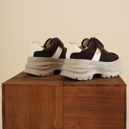 西村名物2026年春季新款厚底防滑舒适透气系带休闲鞋深口鞋X26AM17481 商品图3