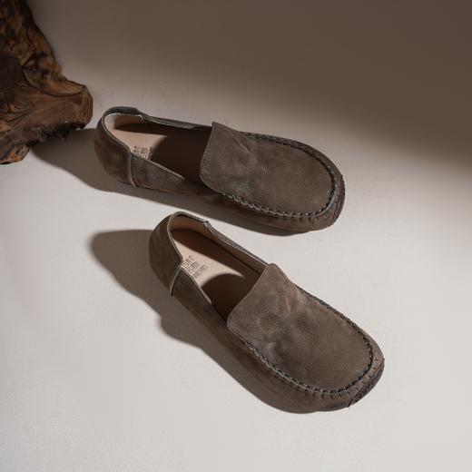 【牛皮革】西村名物2026年春季新款舒适平底软底软面豆豆鞋深口单鞋X26AM17581 商品图1