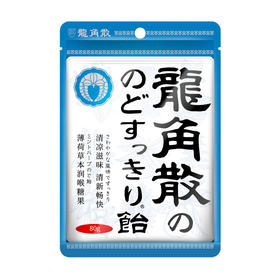 龙角散 薄荷袋装糖果 80g/袋