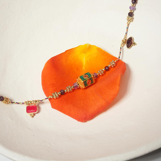 北京仓｜DELPHES-百宝盒 珐琅 紫水晶 石榴石 项链［法国设计师］ 商品图4